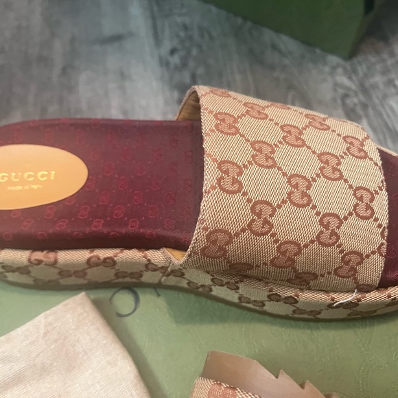 Authentic Brand New Never Worn Gucci Platform Sandals - Picture 13 of 15
